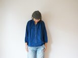 Linen gather blouse LADY'Sの画像