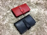 kenken様オーダー☆レザーキーケース&カードケース　ブラック&レッド　２セット