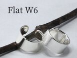 C-FlatW6  SVシルバー950製 イヤーカフ 幅６mm <鏡面/ツヤ消し 選択可>の画像