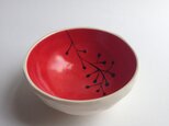 red small bowl (plants) 小の画像