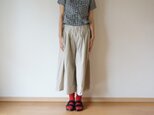 Cotton typewriter wide pants LADY'S BEIGEの画像