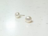 14kgf*淡水パール*ピアス #396の画像