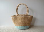 麻ひもバッグ Turquoiseの画像