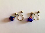 【再】ノンホールピアス No.65紺色
