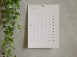 【始まり月ご指定可】Simple in Shigons A3 縦型/Calendarの画像