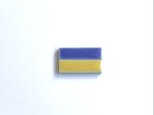 ウクライナ国旗のタイルブローチの画像