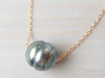 K14GF tahitian pearl necklaceの画像