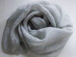 ハーブ染め（ダークオパールバジル）シルクプチストール・薔薇模様の画像