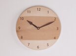 木製 掛け時計 丸型 カバ材20