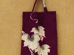 絹着物地の手提げ袋　