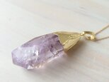 K14GF rock amethyst long necklace Bの画像