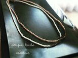 Anthique necklace pinkbeijeの画像