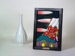 布絵　赤富士の画像