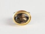 古代スタイル　スモーキークォーツ　指輪　7号の画像
