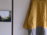 リネン切り替えワンピース