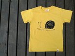 110cm：子供用Tシャツ　かたつむりの画像