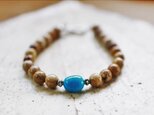 スリーピングビューティーターコイズ*naturalbracelet***の画像