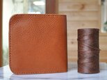シンプルな折財布A No.1 イタリアンレザーの画像