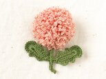 flower brooch A - ライトサーモンピンクの画像