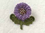 flower brooch B - ラベンダーの画像