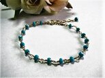 k14gf※スリーピングビューティーボタンカットターコイズのブレスレット
