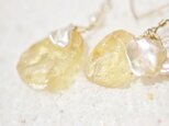 Citrine×花びらパール*Pierceの画像