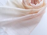 *薄桜×淡黄色*ふんわり シルクショールの画像