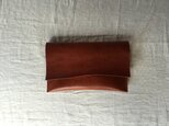 【限定品】革袋 chestnuts brown  clutch bagの画像