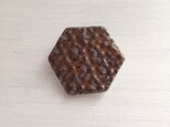 ブローチ(ヘリンボーン)ブロンズ