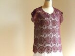 【K様ご注文品】シルクのレーシープルオーバー＊ラメ入りの画像