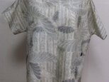 着物リメイク　色大島で作ったシャツ 　１７１０の画像