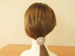 SALE グレイッシュカラーのヘアゴム（K0507)の画像