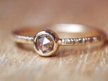 Champagne Inclusion Diamond Ringの画像