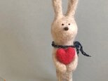 【再販】ハート持ったウサギさん