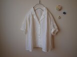 LINEN 開衿シャツ *ホワイト* size FREEの画像