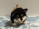 再出品*がま口*柴犬(黒色)の画像