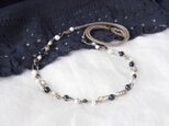 【pam様専用】Navy-gray×White Necklaceの画像