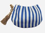 Shell pouch -stripe-の画像