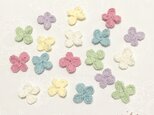 【6色18個セット】パステルカラーの可愛い小花モチーフの画像