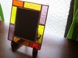★ブロックミラー橙★(ステンドグラス)の画像