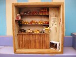 ミニチュア木の箱・ファンダジー 「町のパン屋Ver.3」の画像