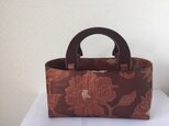 帯バッグ〜ウッドの持ち手〜の画像