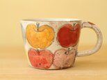 カラフルりんごのカップ。の画像