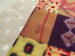 銘仙×リネンの小さな襟巻き「錦繍」プチマフラー ネックウォーマーの画像