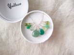 【SALE！】 K10YG 緑の石 ８チャーム ネックレスセット … mix stone shape