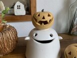 hカボチャのおばけランタン ライト付き