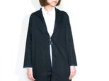 monk coat short/ blackの画像