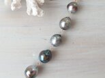 K14GF tahitian pearl long necklaceの画像