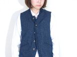 ojisan vest Women size/ blueの画像