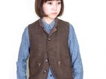 ojisan vest Women size/ brownの画像